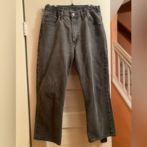 Elastic Waist Vintage Levi’s 516 36W x 30L Gray Jeans Adjustable.